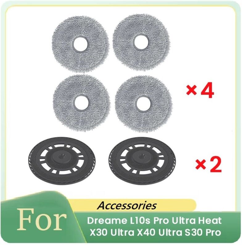 6 Stück Lappen- und Mopphalter für L10s Pro Ultra Heat X30 X40