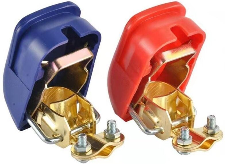 2 Stück Schnellverschluss-Batterieklemmen, Schnellverschluss-12-V-Batterieklemmen-Batterieklemmen-Anschlüsse, Batteriesc...