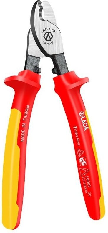 Seitenschneider, VDE-isolierter Kabelschneider, Abisolierzange, isolierte Kabelstapler, Elektrikerschere 1000 v - Dolaso