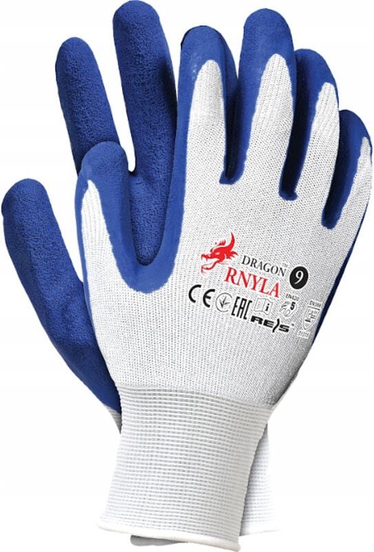 Nylon-Latex-Schutzhandschuhe RNYLA WN Größe 10