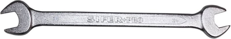 Fester Schraubenschlüssel aus Cromovanadium, 2 Öffnungen, SIFER+PRO 24-26111/2-623572