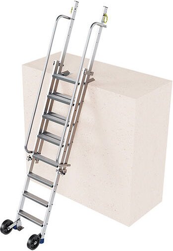 Plattformleiter 8 bis 11 Stufen : Reichhöhe von 1.95 bis 2.70m - MAD3SP