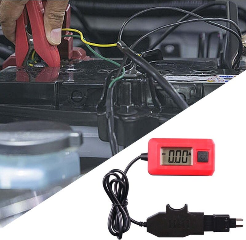 12V Automatischer Stromtester, Auto-Leckage-Analysator für Fahrzeuge, Elektrischer Multimeter, Automobil-Sicherungsteste...
