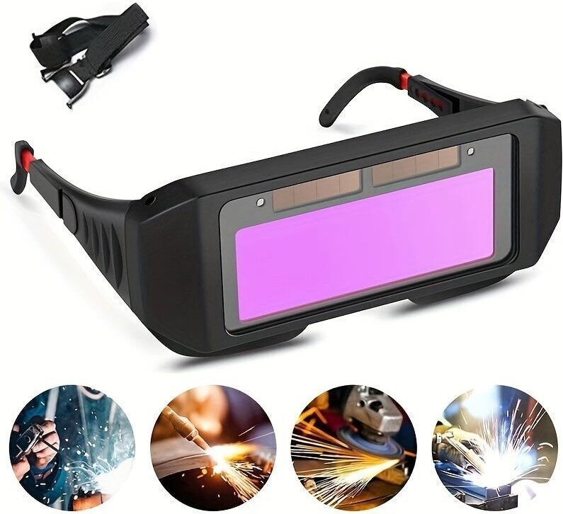 Dimmbare Schweißerbrille, Lichtverstellung, automatische Abdunkelung, Blendschutzbrille, Schweißerbrille, spezielles Ble...
