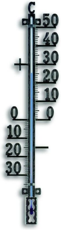 Herter - Innen/Außenthermometer Metall rostfrei 42cm