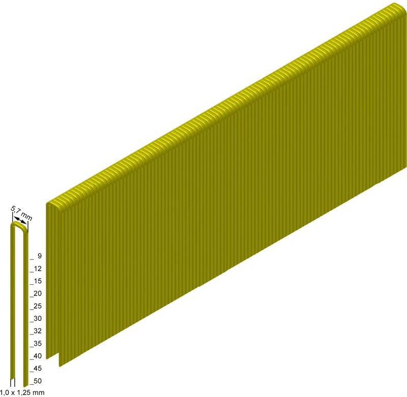 Prebena - E30CNKHA Heftklammern Klammern 30 mm Typ e 4600 Stück verzinkt geharzt
