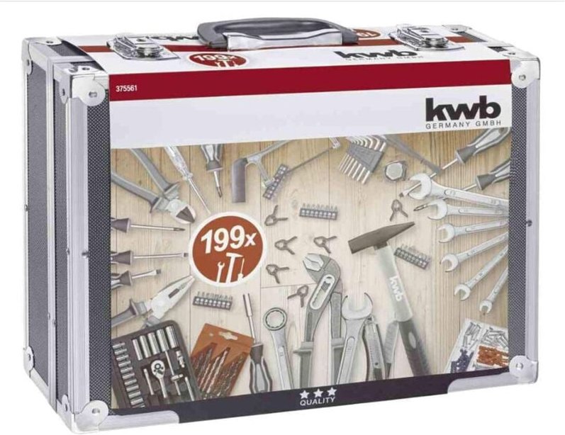 kwb 375561 Werkzeugkoffer bestückt