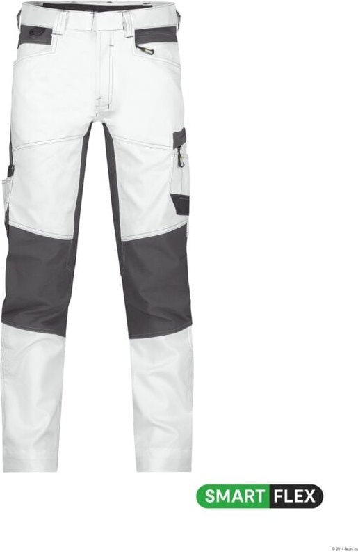 Thumbnail - Dassy Stretch-Malerhose Helix PESCO41 201022 Gr. 44-STANDARD weiß/anthrazitgrau