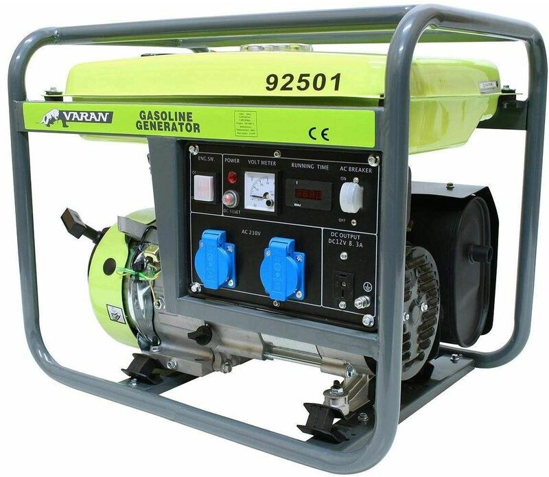 Varan Motors - 92501 GENERATOR STROMERZEUGER STROMAGGREGAT 2800W 2 x 230V + 12VDC BENZIN