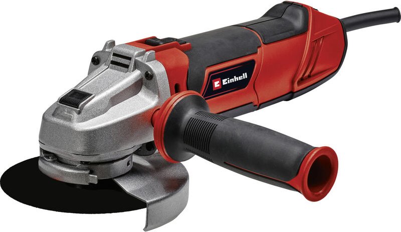 Einhell - Winkelschleifer te-ag 125/1010 ce q (1010 Watt, Schnellspannmutter, elektr. Drehzahleinstellung, flacher Metal...