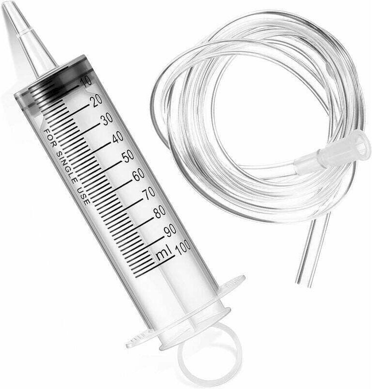 Kunststoffspritze – Große Kunststoffspritze mit flexiblem Schlauch – Große Kunststoff-Messspritze für wissenschaftliche ...