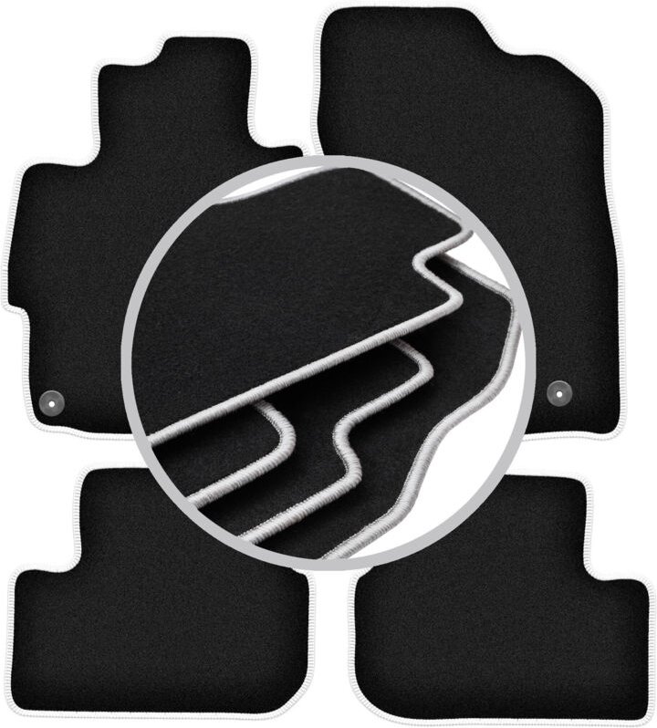 CARLUX-SILVER Autofußmatten für: Mitsubishi Lancer VIII CY Limousine, Sportback (2007-2016)