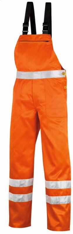 Warnschutz-Latzhose HAMILTON leuchtorange Größe 24