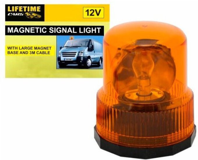 Trade Shop Traesio - Trade Shop - 12V segnalation lampada mit magnetische attacco für arancione cars -