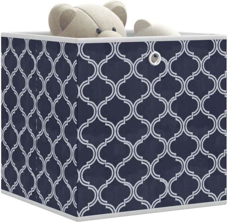 Faltboxen 10 Stk. Blau 32x32x32 cm Vlies Vidaxl