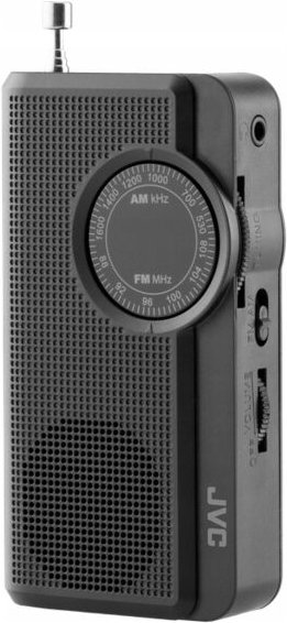 JVC RA-E311B Tragbares Radio AM/FM Miniklinke Batteriebetriebene Antenne