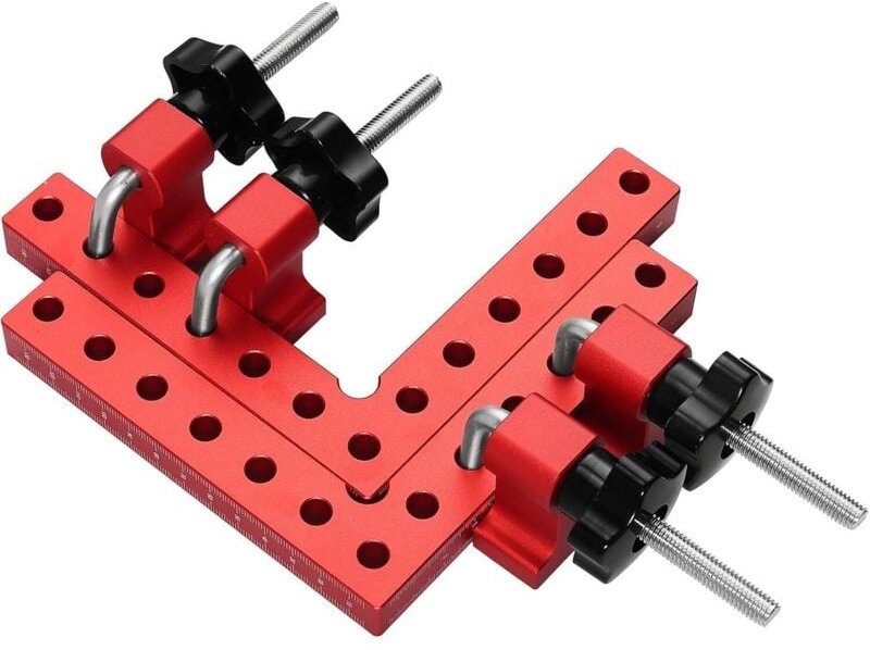 90-Grad-Positionierungs-Eckklemme, Positionierungsquadrate, 140 x 140 mm, Positionierungslineal aus Aluminiumlegierung, ...