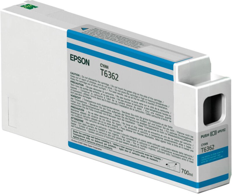 Epson Tintenpatrone cyan T 636 700 ml T 6362