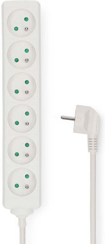 Extension socket type f cee 77 6 way 300 m 3680 w 16 a kind of grounding side contacts 230 v ac 5060 hz socket angle 45 ...