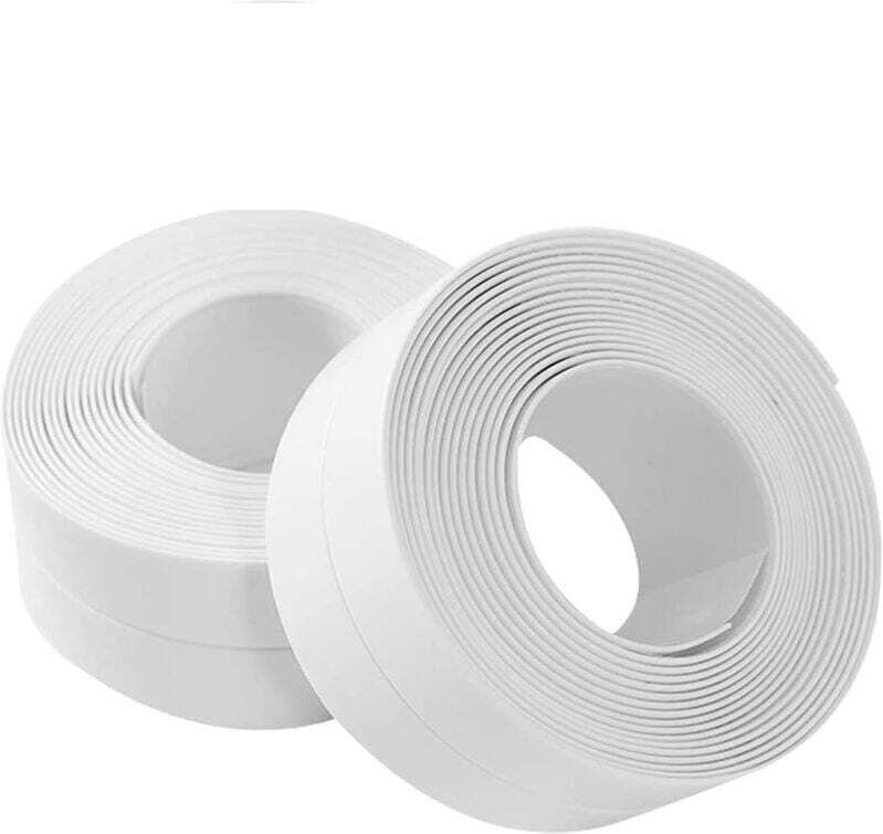 Duschdichtungsstreifen 320 x 2,2 cm, Duschdichtung, Silikondichtung für Badezimmer, weißes Badewannendichtungsband, selb...
