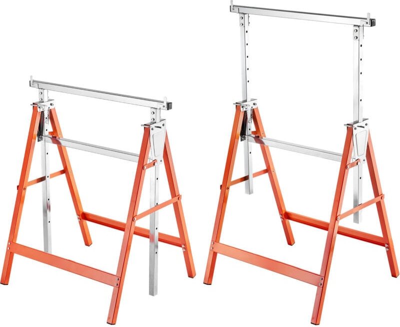 Mophorn Teleskop-Arbeitsbock, 2er-Set, höhenverstellbare Gerüstböcke, 200 kg Tragfähigkeit, mit rutschfesten Füßen, idea...