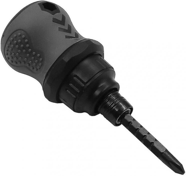 BEBUSINGOTO 1pc Mini Multifunktionale Ratsche Kreuz Schraubendreher Teleskop Bit Dual-use-Schraubendreher Reparatur Hand...