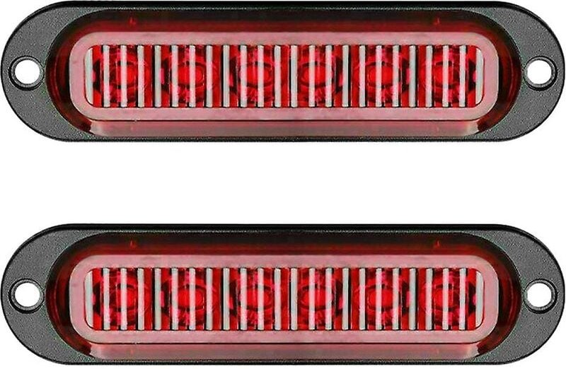 2x Red 24v 12v led Side Marker Clearance Light Lamp Rv Truck Trailer Truck VanAuto & Motorrad: Teile, Auto-Ersatz- & -Re...