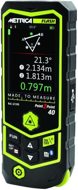 Metrica - Laser-Entfernungsmesser Flash Punkt 2 Punkt 60 60m - 61260