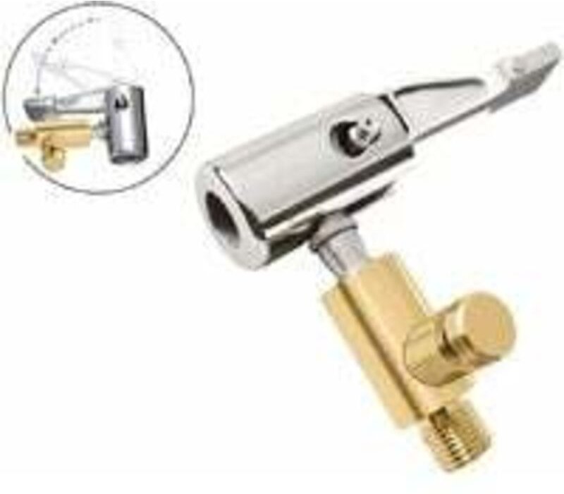 iSpchen Tragbarer Autoreifen-Aufblasadapter mit Gewindemundstück, Autoluftpumpenanschluss, Zubehör, lässt keine Luft ab.