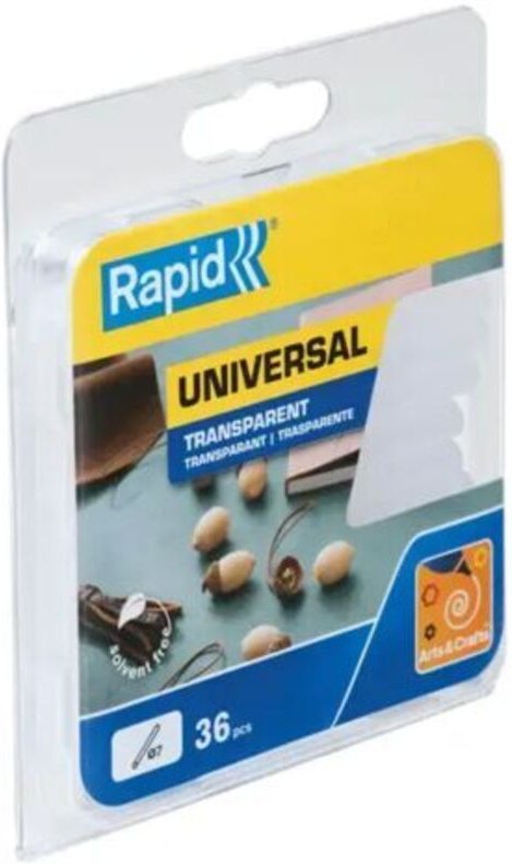 Thermoschmelzbare Stabstäbe, transparente, hochtemperaturbeständige Stabstäbe, 36 Teile – 7 x 270 mm