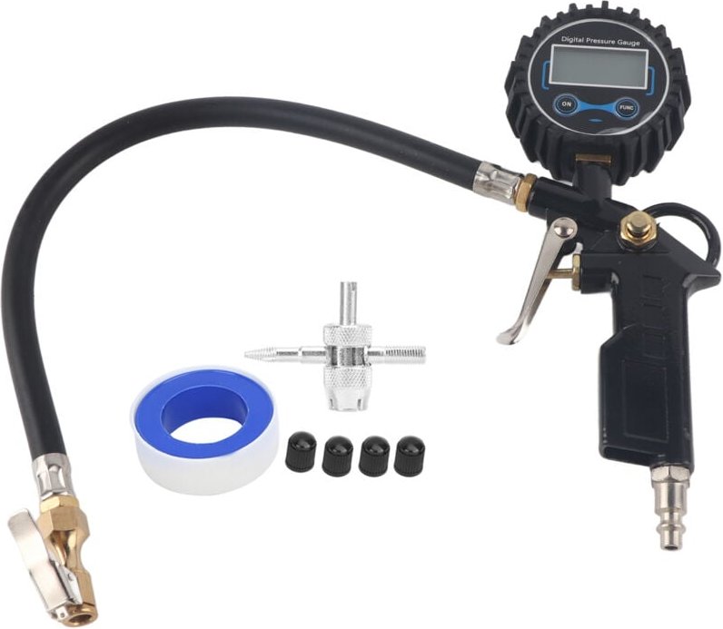 Reifendruckmesser für Autos, digitale Sicherheitsbarometer für Reifendrucküberwachungssysteme im Armaturenbrett.