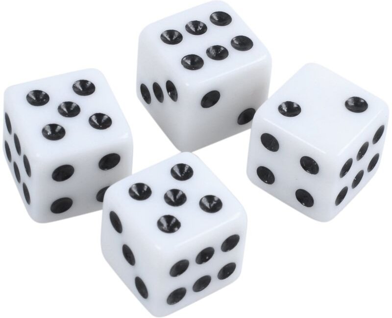 Tlily - 4 Stk Auto Wuerfel Design Gummireifen Ventil Rad Stem Abdeckungen