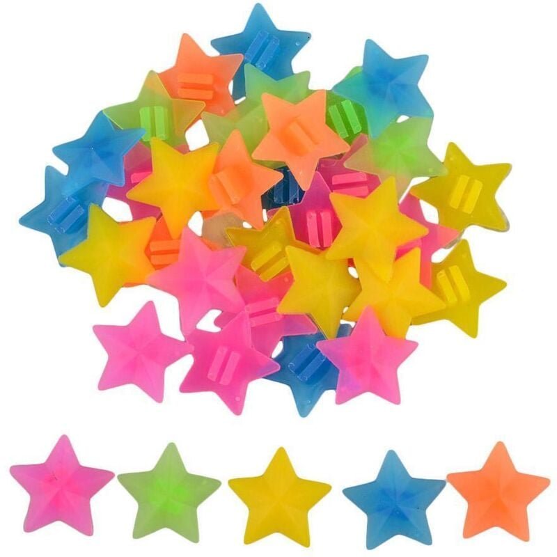 Speichendekoration für Fahrrad, Sterne - 36er-Pack