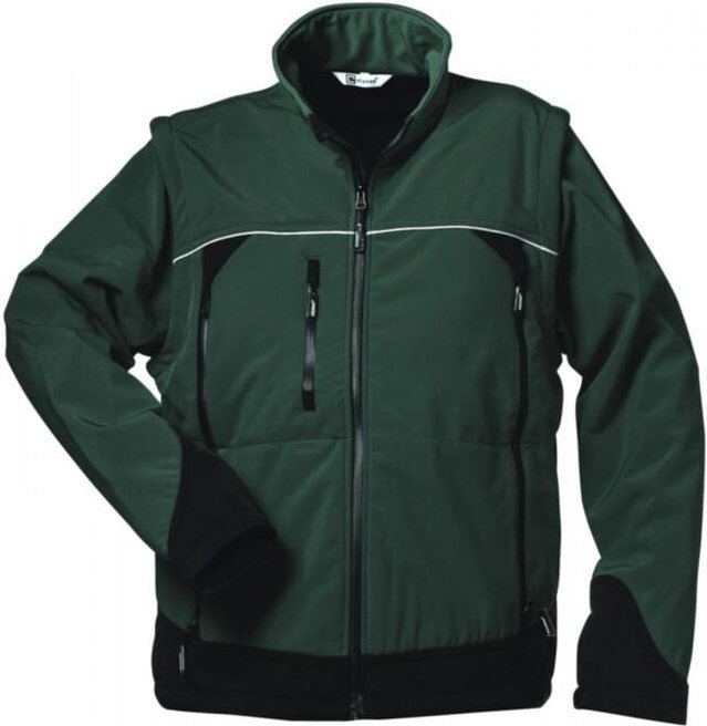 Gr .M (50/52) SIGMA SOFTSHELL-JACKE MIT ABNEHMBAREN ÄRMELN grün SIGMA SOFTSH