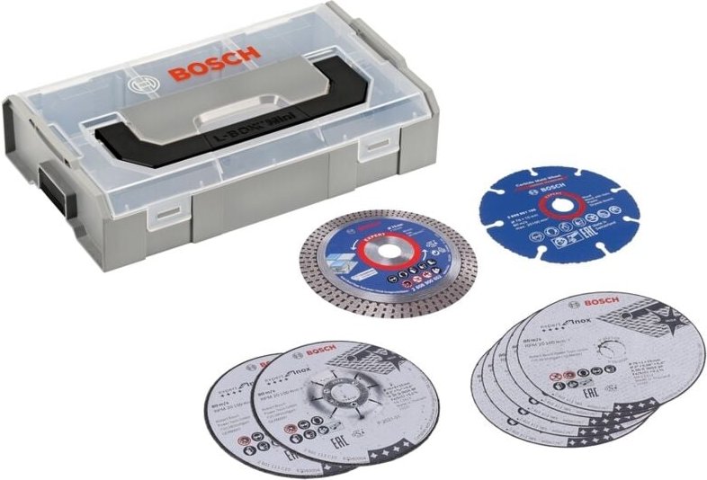 Bosch Trennscheibenset für GWS 12V Winkelschleifer 9tlg + Mini L-BOXX 06159975VC