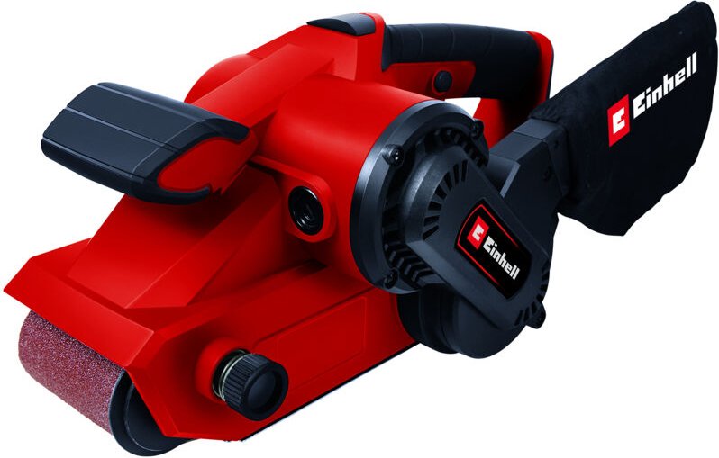 Einhell - Bandschleifer tc-bs 8038 (800 w, präziser Bandlauf mit Feinjustierung, keramische Schutz-Einlage, Zusatzhandgr...