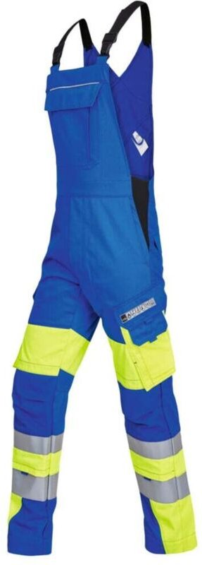 ROFA Multinorm-Latzhose VIS-LINE, kornblau / gelb, Konfektionsgröße DE: 50