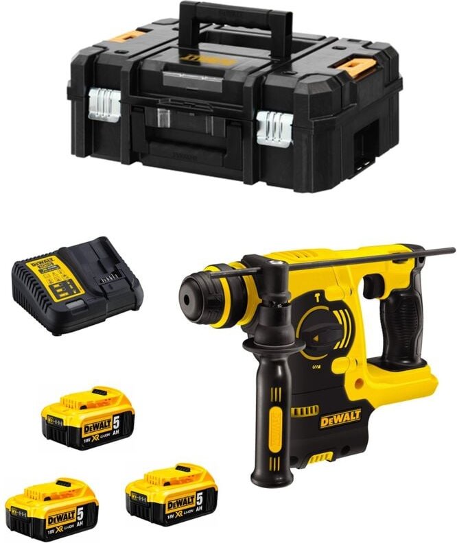 Kombihammer DeWALT DCH253P3 (3 x 5,0 Ah + DCB115 + TSTAK II)