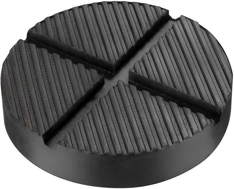 Gummiauflage für Wagenheber, Hebeplattform, runder Wagenheberblock, Wagenheber-Reifenwechselauflage (1 Stück, Schwarz)