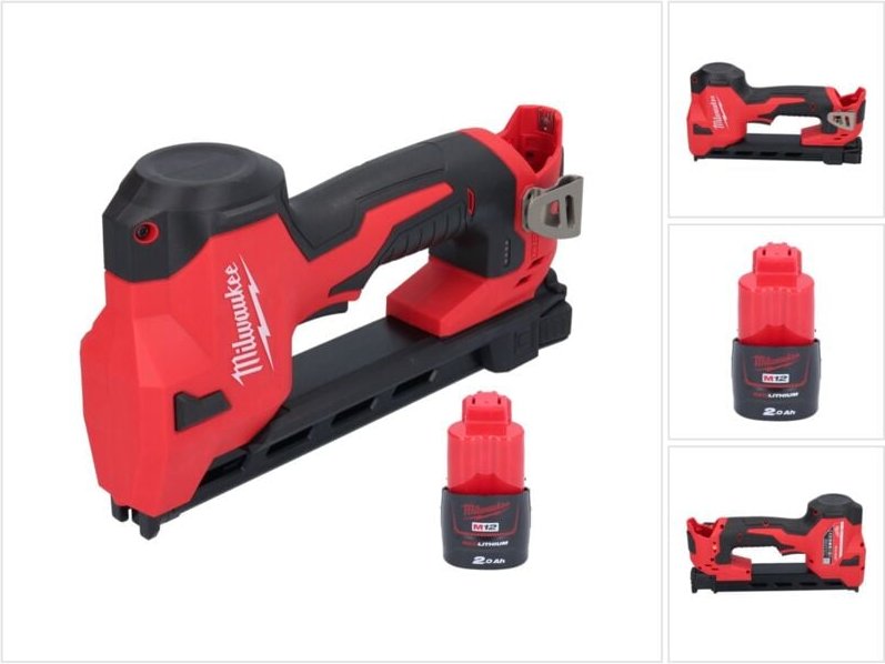 M12 BCST-201 Akku Tacker 12 v 19 x 25,4 mm + 1x Akku 2,0 Ah - ohne Ladegerät - Milwaukee