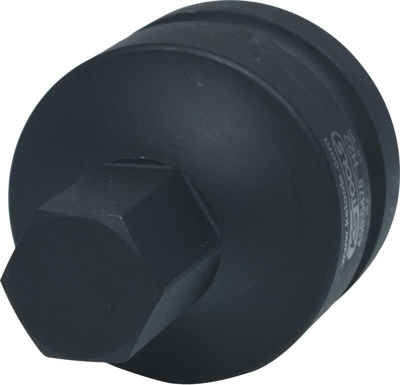 1' Kraft-Bit-Stecknuss Innensechskant, kurz, 22 mm