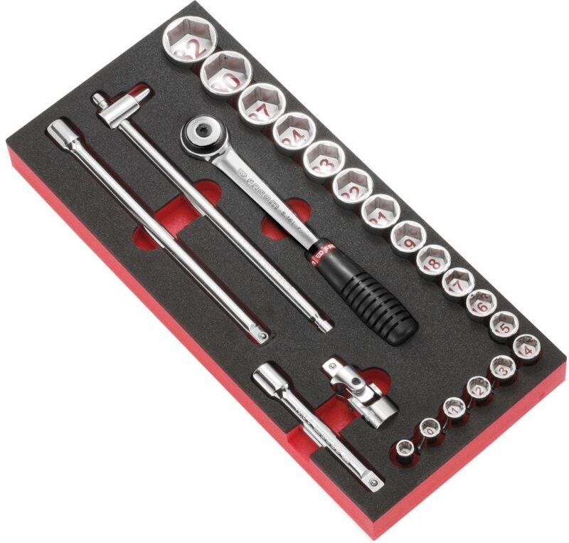 FACOM Modul - Steckschlüssel-Set 1/2 23-tlg., Art.Nr. MODM.S1A