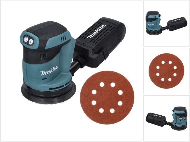 Dbo 180 z Akku Exzenterschleifer 18 v 125 mm + 50x Schleifpapier k 320 - ohne Akku, ohne Ladegerät - Makita