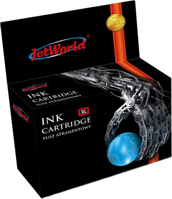 JetWorld Cyan HP 951XL Tintenpatrone (zeigt Tintenstand an) Wiederaufbereiteter Ersatz (CN046AE) (CN050AE)