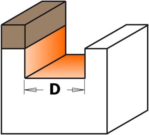 801.128.11b Hartmetall-Langlochnutfräser Mit Kugellager S=6,35 D=12,7x8x41