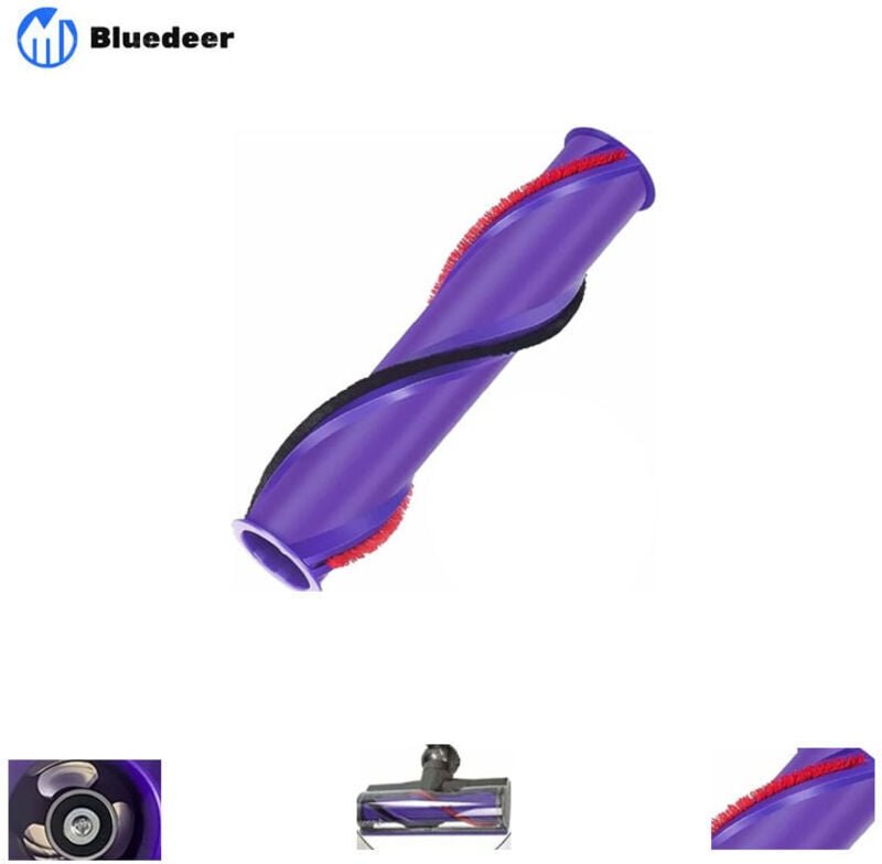 Kompatible Walzenbürste für Dyson V10 – Reinigungsbürste mit Schraube (3-Pin-Antrieb, 50 mm Durchmesser) – Dreieckiger M...