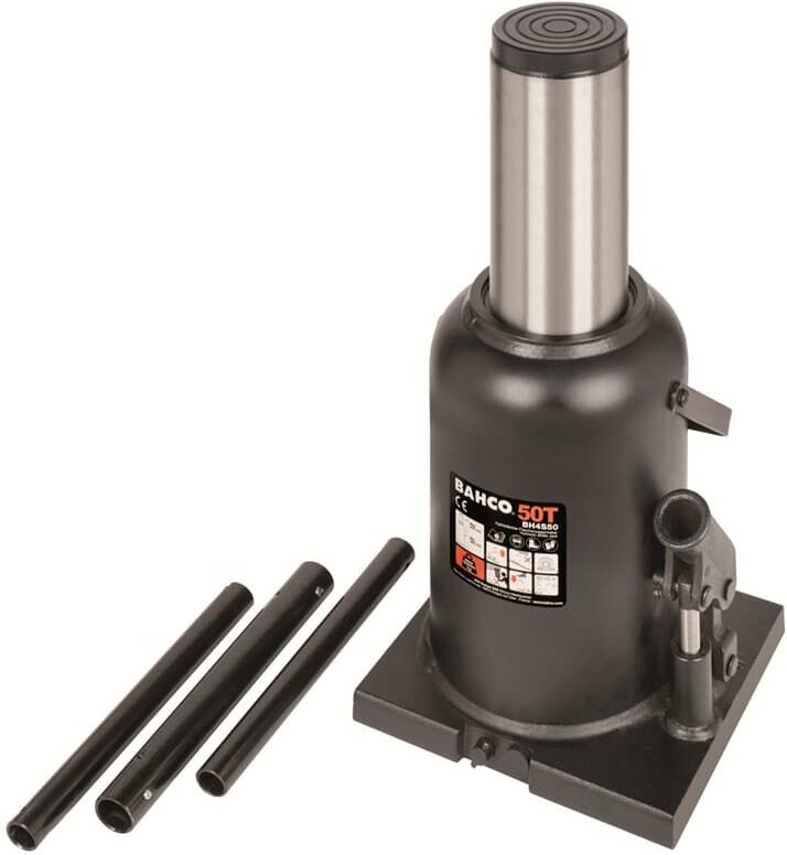 Bahco 50 Tonnen Stempelwagenheber / Flaschenwagenheber Hydraulisch 280-450mm