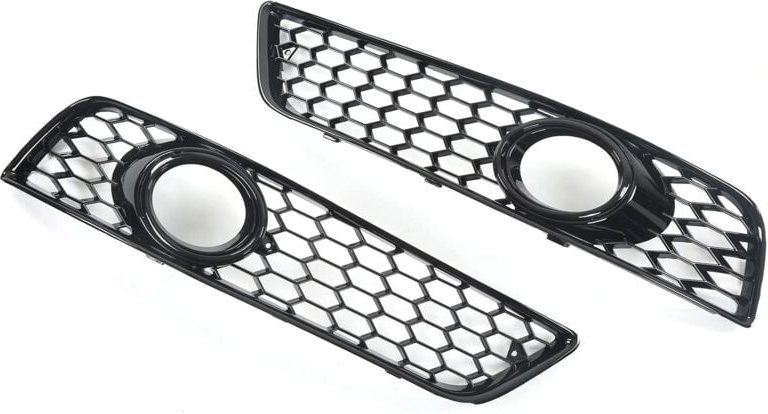 Ej.Life Paar Glänzend Schwarze Front-Nebelscheinwerfer-Gitterabdeckungen Als Ersatz für A3 8P 2009–2013