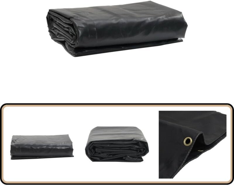 Abdeckplane Anthrazit 6x8 m 650 g/m² - Abdeckplane - Planen - Gartenabdeckung - Wasserdichte Plane - Wetterfeste Plane