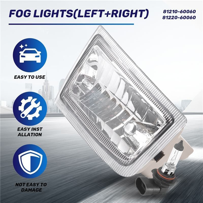 Auto Vorne Rechts StoßStange Nebel Scheinwerfer Montage Nebel Scheinwerfer mit Birne für Land Prado 90 FJ90 3400 96-03